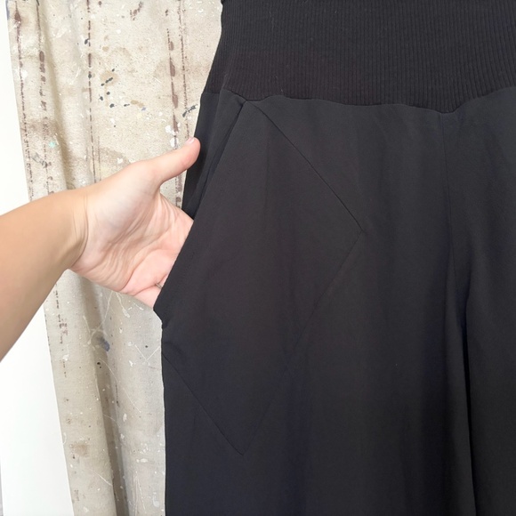 Rick Owens Wide Leg Silk Blend Pants - Picture 3 of 8